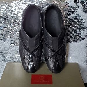 Cole Haan Black Nappa Cross Strap